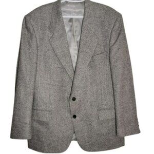 Classic WmH Leishman tweed suit jacket,size 44 R heather gray